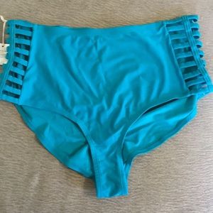 Teal blue swim bottoms